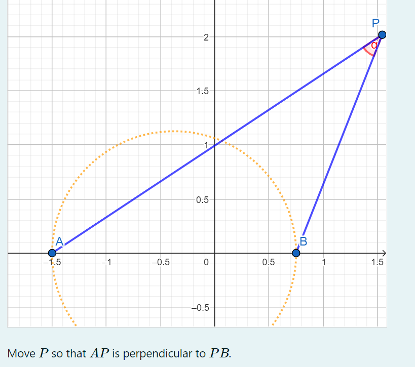 Picture of two segments of a triangle ready to be dragged by a user.