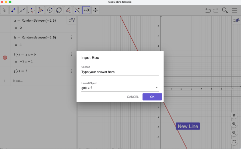 GeoGebra screenshot